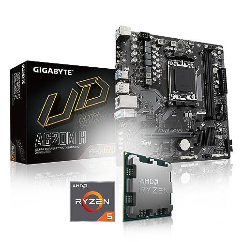 Memory PC Aufrüst-Kit Bundle AMD Ryzen 5 7500F 6X 3.7 GHz, 16 GB DDR5, GIGABYTE A620M H, komplett fertig montiert inkl. Bios Update und getestet von Memory PC