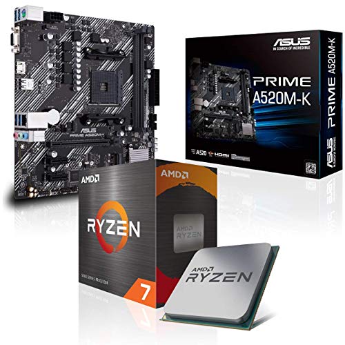 Memory PC Aufrüst-Kit Bundle Ryzen 7 5800X 8X 3.8 GHz Prozessor, 32 GB DDR4, A520M-A II Mainboard (Komplett fertig zusammengebaut inkl. Bios Update und Funktionskontrolle) von Memory PC