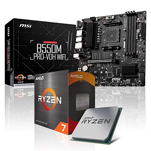 Memory PC Aufrüst-Kit Bundle Ryzen 7 5800X 8X 3.8 GHz Prozessor, B550M Pro-VDH WiFi Mainboard (Komplett fertig zusammengebaut inkl. Bios Update und Funktionskontrolle) von Memory PC