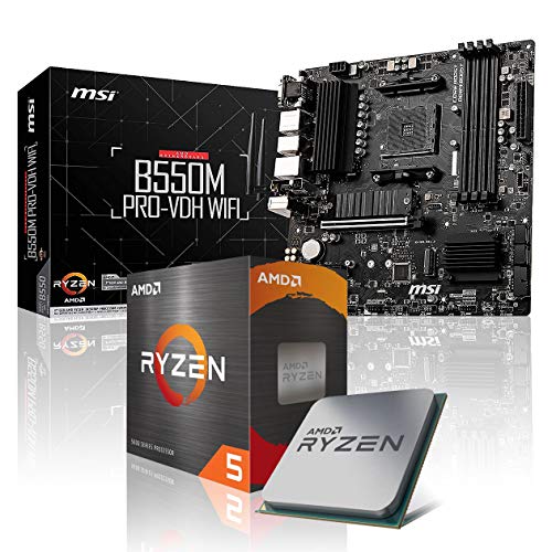 Memory PC Aufrüst-Kit Bundle Ryzen 7 5700X3D 8X 4.1 GHz Prozessor, 32 GB DDR4, B550M Pro-VDH WiFi Mainboard (Komplett fertig zusammengebaut inkl. Bios Update und Funktionskontrolle) von Memory PC