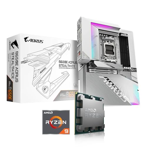 Memory PC Aufrüst-Kit Bundle Ryzen 9 9900X 12x 4.4 GHz Prozessor, 8 GB DDR5, GIGABYTE B650E AORUS Stealth Ice Mainboard, be Quiet! Dark Rock 5 (zusammengebaut inkl. Bios Update + Funktionskontrolle) von Memory PC