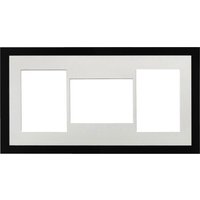 20 "x 10" Multi Aperture Mdf Mm Schwarz Farbe Bilderrahmen - Auswahl Der Größen Querformat Porträt Oval Blenden von MemoryBoxGB