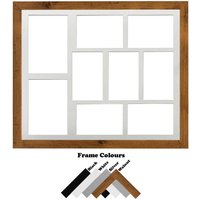20"x16" Rahmen Mit Multi Aperture Mount - Mdf 20mm Nussbaum Farbe Fotorahmen Größenauswahl Querformat Ovale Blenden von MemoryBoxGB