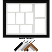 20"x16" Rahmen Mit Multi-Blende Montierung - Mdf 20mm Schwarzer Farbfotorahmen Größenauswahl Querformat Ovale Blenden von MemoryBoxGB