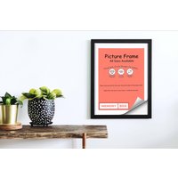 Schwarz-Weißer Mdf-Fotorahmen A2-A5 Posterrahmen von MemoryBoxGB