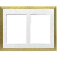 Rahmen Mit Multi-Blende Montierung - Regenbogen Bereich Goldfarben Fotorahmen Größenauswahl Querformat Ovale Blenden von MemoryBoxGB