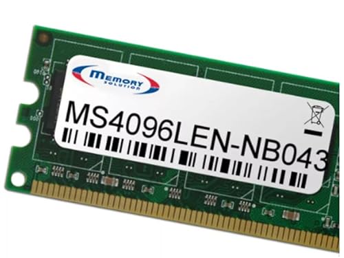 Speicher-Lösung ms4096len-nb043 Laptop, 4 GB Speicher-Modul (4GB KIT – Dual, Grün, Lenovo IdeaPad 110–15isk) von Memorysolution