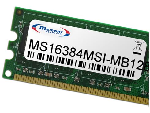 Memory Lösung ms16384msi-mb128 16 GB Modul Arbeitsspeicher – Speicher-Module (16 GB, PC/Server, Dual, MSI H270, h270 m) von Memorysolution