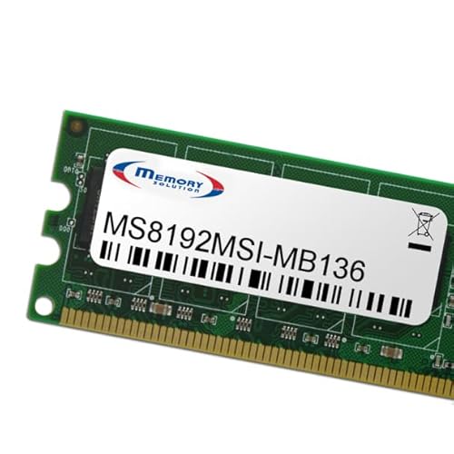 Memory Lösung ms8192de-nb008 8 GB Modul Arbeitsspeicher – Speicher-Module (8 GB, Laptop, Dell XPS 15 9550) von Memorysolution