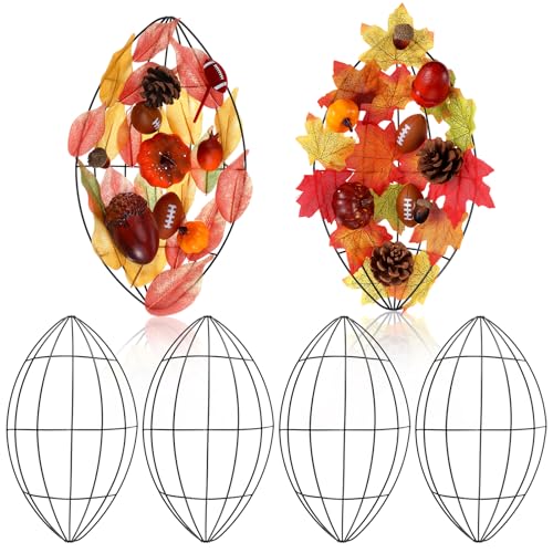 Memorywuu 6 Stück 30,5 cm Fußballkranz Metallrahmen Form Fußball Floral Garten Draht Kranz Form für DIY Handwerk Projekt Indoor Outdoor Urlaub hängende Dekoration Memorywuu 6 Stück 30,5 cm Fußballkranz Metallrahmen Form Fußball Floral Garten Draht Kranz Form für DIY Handwerk Projekt Indoor Outdoor Urlaub hängende Dekoration von Memorywuu