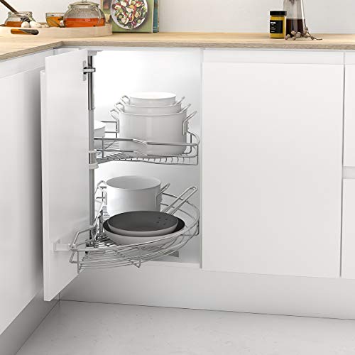 Menage Confort Eckablage für die Küche, Metall, Ancho puerta 450mm / Alto producto 630-730mm von Menage Confort