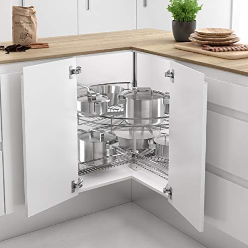 Menage Confort Set mit 2 Stück, um 270 ° drehbar, für Küchenmöbel, Durchmesser 820 mm, Höhe 730 – 780 mm von Menage Confort