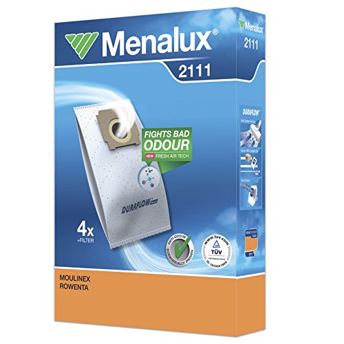 Menalux 2111 4 Staubsaugerbeutel Synthetik Duraflow für Moulinex/Rowenta, für Rowenta RO 24…, RO 26., RO 52., Sonstige von Menalux