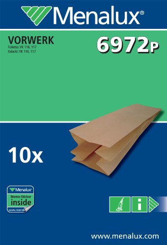 Menalux 6972 P, 10 Staubbeutel für Vorwerk Menalux 6972 P, 10 Staubbeutel für Vorwerk von Menalux