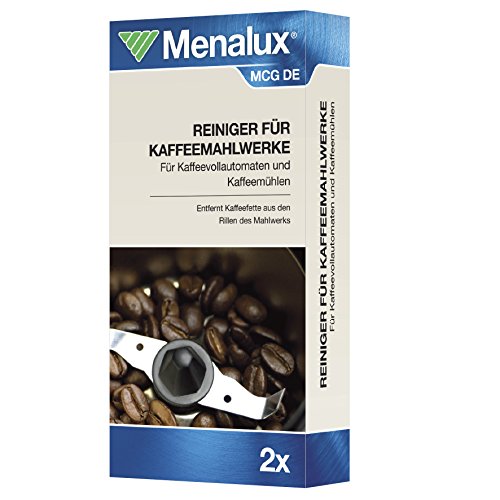 Menalux MCG DE Mahlwerkreiniger, 2 Reinigungen für Kaffeevollautomaten und Kaffeemühlen Menalux MCG DE Mahlwerkreiniger, 2 Reinigungen für Kaffeevollautomaten und Kaffeemühlen von Menalux