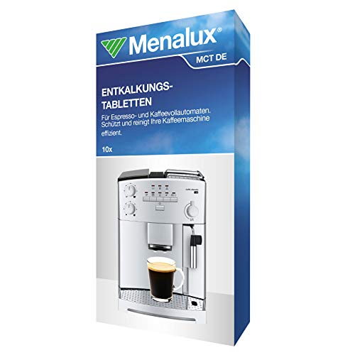 Menalux MCT DE Reinigungstabletten für Espresso-Kaffeevollautomaten, 10 Stück von Menalux