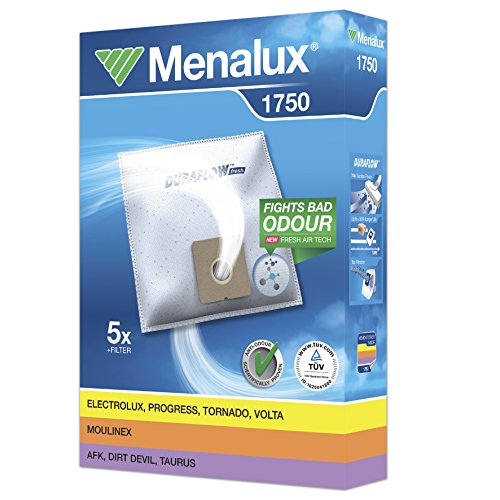 Menalux 9001961383 1750 Staubsaugerbeutel 5St, Duraflow, 1 Load, Multicolor von Menalux