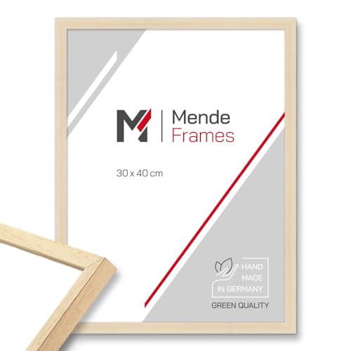 Mende Frames Bilderrahmen Modern 28x35cm I Farbe: Natur I Fotorahmen I klassischer Holzbilderrahmen I Made in Germany I V950 von Mende Frames
