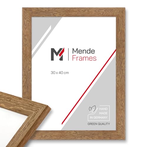 Mende Frames Bilderrahmen Strandhaus Stil 10x10cm I Farbe: Eiche-Optik I Fotorahmen I rustikaler Bilderrahmen Landhaus I Made in Germany I V750 von Mende Frames