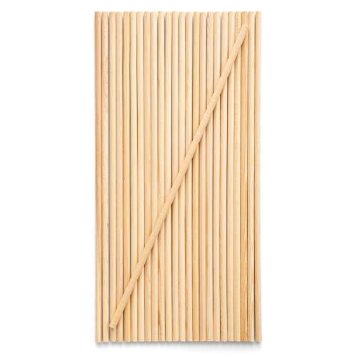 Mendi 50 Stück Holzstäbe 50 cm Rund 10 mm Mendi 50 Stück Holzstäbe 50 cm Rund 10 mm von Mendi