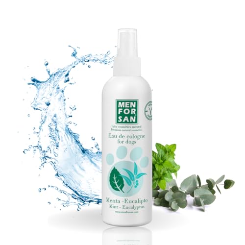 MENFORSAN Cologne für Hunde Minze und Eukalyptus 125ml, Erfrischendes und langanhaltendes Aroma von Menforsan