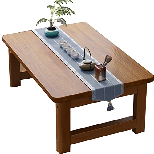 Klappbarer Couchtisch Holztisch Couchtisch Im Wohnzimmer Niedriger Bodentisch Teetisch Arbeitstisch Für Kinder (Color : Brown, S : 80x50x40cm) von Meng Wei shop