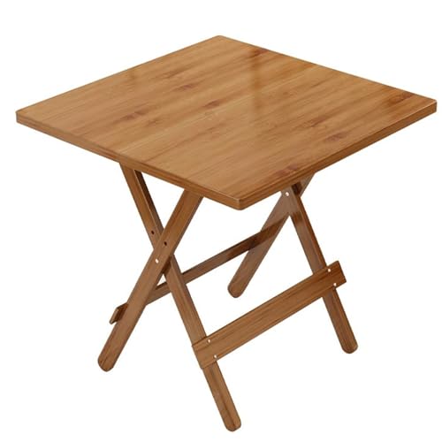 Klappbarer Tisch Quadratischer Esstisch Tragbarer Miethaustisch Einfacher Stalltisch Outdoor-Campingtisch Tragfähigkeit 250 Kg (Color : A, S : 68X68X60CM) von Meng Wei shop