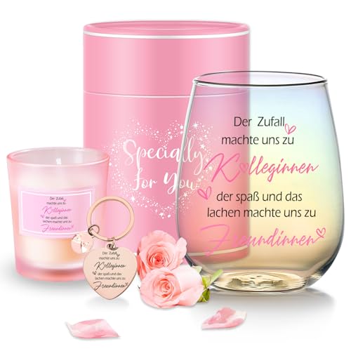 Abschiedsgeschenk Kollegen Geschenke für Frauen Weingläser Abschied Kollegin Geschenk Beste Freundin Geschenke Dankeschön Geschenke Geburtstagsgeschenk für Frauen Renteneintritt Geschenk für Kollegen von MengCat