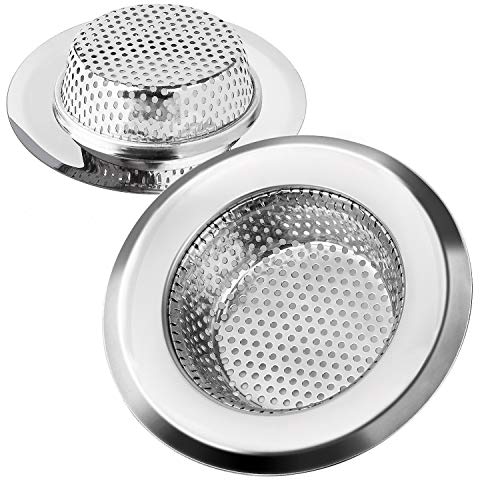 Abflusssieb Edelstahl Küchen Spüle Filter Sieb Waschbecken Abfluss Sieb Haltbare Korbabläufe Perfekt für Dusche, Spüle, Badewanne 9cm Durchmesser 2 Stück Abflusssieb Edelstahl Küchen Spüle Filter Sieb Waschbecken Abfluss Sieb Haltbare Korbabläufe Perfekt für Dusche, Spüle, Badewanne 9cm Durchmesser 2 Stück von MengH-SHOP