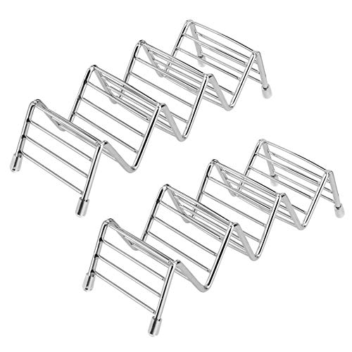 MengH-SHOP Taco Halter Ständer Edelstahl Taco Rack Wellenform Food Ständer Küche Gadget Werkzeug für Harte Oder Weiche Shell Tacos Sandwiches 2 Stück MengH-SHOP Taco Halter Ständer Edelstahl Taco Rack Wellenform Food Ständer Küche Gadget Werkzeug für Harte Oder Weiche Shell Tacos Sandwiches 2 Stück von MengH-SHOP