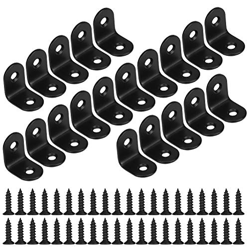 Winkelverbinder 90 Grad Winkel Klammern L-form Rechtwinkliges Edelstahl Ecke Klammer Möbel Angle Brackets mit Screws für Tabelle Stuhl Bücherregal 20 * 20mm Schwarz 20 Stücke Winkelverbinder 90 Grad Winkel Klammern L-form Rechtwinkliges Edelstahl Ecke Klammer Möbel Angle Brackets mit Screws für Tabelle Stuhl Bücherregal 20 * 20mm Schwarz 20 Stücke von MengH-SHOP