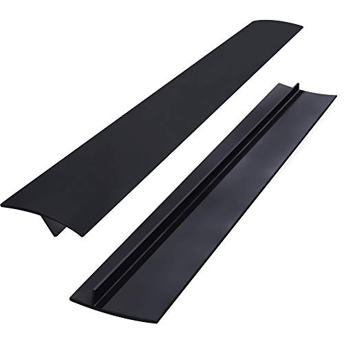ilikon Gap Cover 53cm Küche Lückenfüller Dichtungsband Spill Guard Seals für Kochfeld Herd Ofen Waschmaschine Lücke 2 Stück Schwarz von MengH-SHOP