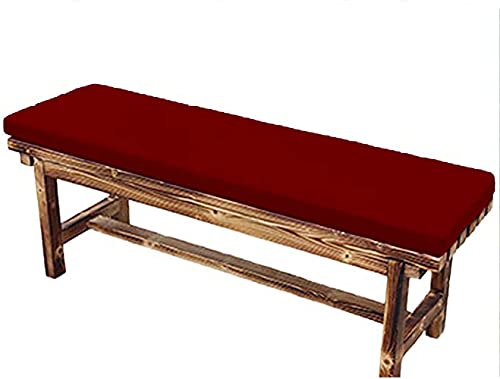 Mengde 2/3-Sitzer, dick, weich, bequem, wasserdicht, Gartenbank, Sitzkissen für drinnen und draußen, Terrassenmöbel, Schaukelstuhl (165 x 40 x 5 cm, rot) von Mengde