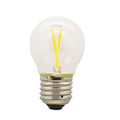 1 Stück G45 E27 Mini Globe LED Glühbirne Warm Weiß 2700K, 2W = 20W, Nicht dimmbar, 360 Grad Strahlungswinkel, LED Edison Schraube Glühbirne, Energiesparlampen, von Mengjay
