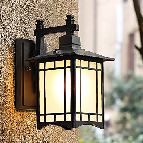 Mengjay Antike Wandleuchte Außen Wandlampe wasserdichte, E27 Birne,Terrasse Flur Vintage Wandbeleuchtung,Außenwandleuchte Gartenlampe Hoflampe Eingangs Außen-Wandleuchte von Mengjay