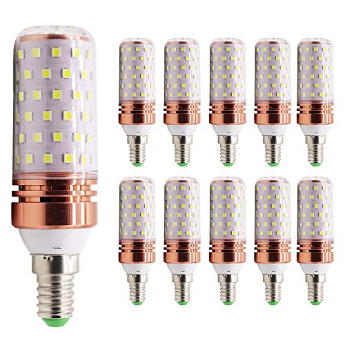 Mengjay® 10 Stück LED E14 Glühbirne 16W 1000LM ersetzt 120W, Kaltweiß 6000K, nicht dimmbar, Kleine Edison-Schraube Kerze Leuchtmittel von Mengjay