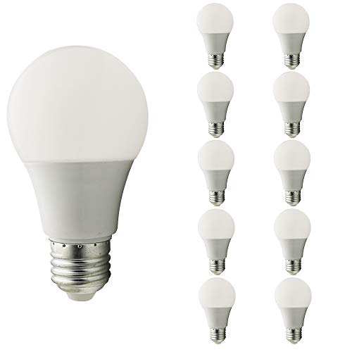 Mengjay® 10 Stück LED Lampe | E27 7W | Ersetzt 60w Watt Glühbirne | 600 Lumen | A60 Leuchtmittel | 2700-3000 Kelvin warmweiß Fassung von Mengjay