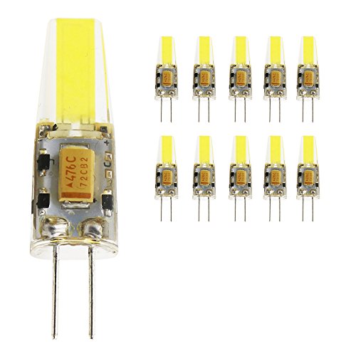 Mengjay® 10 x G4 LED Lampe COB Leuchtmittel 2.5W 190 Lumen Kaltweiß 6000K, 360° Abstrahlwinkel,AC 12V von Mengjay