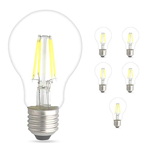 Mengjay® 5 Stück E27 4 W A60 Schraube LED Energiesparend-Lichter Leuchtmittel kalt weiß 6000–6400 K AC 220 V 40 W Glühlampe entspricht von Mengjay