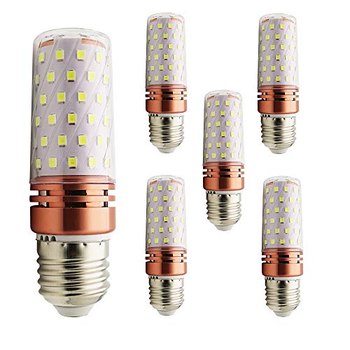 Mengjay® 5 Stück E27 LED-Lampe – 360° Lichtverteilung, 220V 16W, Kaltweiß 6000K, nicht dimmbar, ersetzt Kronleuchter, Maiskolben-Halogenlampe von Mengjay