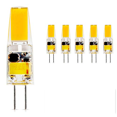 Mengjay® 5 Stück - G4 2,5W SMD1x1505 LED Lampen AC/DC12V LED Leuchte Warmweiß 190-210LM von Mengjay