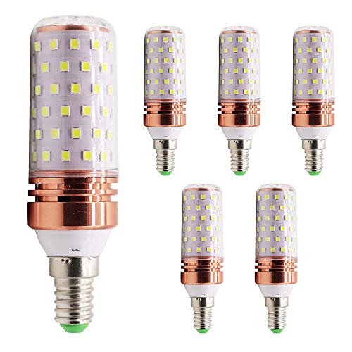 Mengjay® 5 Stück LED E14 Glühbirne 16W 1000LM ersetzt 120W, Kaltweiß 6000K, nicht dimmbar, Kleine Edison-Schraube Kerze Leuchtmittel von Mengjay