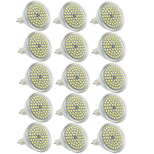 Mengjay 15 Stück GU5.3 LED Kaltweiß MR16 AC/DC 12V 3W Ersatz für 25W Halogen Lampen 6000K 320 Lumen Birne Leuchtmittel 120°Abstrahwinkel Spot Nicht Dimmbar Ø49 x 50 mm Mengjay 15 Stück GU5.3 LED Kaltweiß MR16 AC/DC 12V 3W Ersatz für 25W Halogen Lampen 6000K 320 Lumen Birne Leuchtmittel 120°Abstrahwinkel Spot Nicht Dimmbar Ø49 x 50 mm von Mengjay