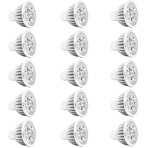 15 Stück MR16 GU5.3 LED Lampen 4W 300 Lumen 3000K Warmweiß Ersetzt für 30W Halogen LED Lampe Spots LED Leuchtmittel Energiesparlampe AC/DC 12V 15 Stück MR16 GU5.3 LED Lampen 4W 300 Lumen 3000K Warmweiß Ersetzt für 30W Halogen LED Lampe Spots LED Leuchtmittel Energiesparlampe AC/DC 12V von Mengjay