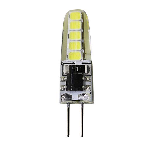 Mengjay 1XG4 LED Birne,Cold White 3W 12V,Leuchte Ersatz für Halogenlampen 25W, 10 SMD 2835, AC 12V, 240 Lumen 360 Grad LED Leuchtmittel von Mengjay