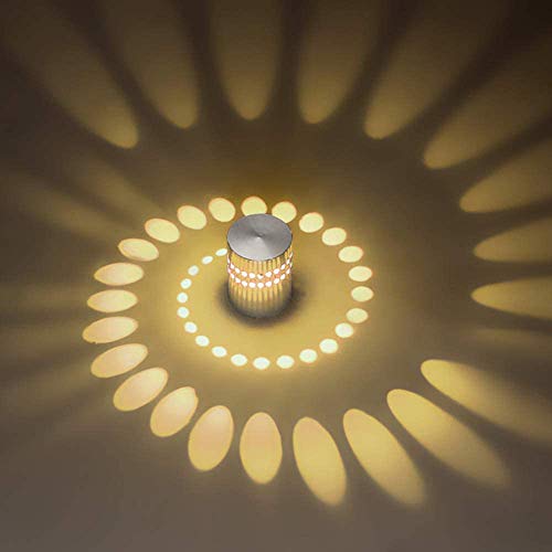 Mengjay 3W LED Wandleuchte Leuchte Wandlampe Badlampe Wandstahler Effektlampe Badleuchte Flurlampe Effekt für Babyzimmer Kinderzimmer Schlafzimmer Warmweiß von Mengjay