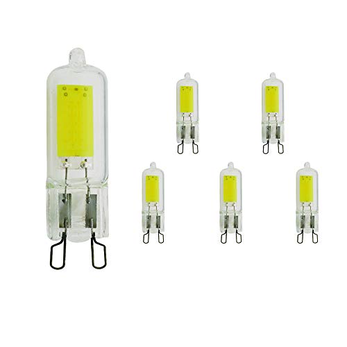 Mengjay 5 Stück 3.5w Lighting G9 LED Lampe Cold weiß 3000K, 400 Lumen ，Ersetzt 30W Halogenlampen ， 220V ，Full Glass Körper， Led - Winkel 360° von Mengjay