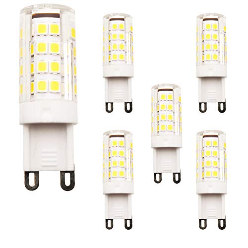 Mengjay 5 Stück G9 LED Lampe, Kein Flackern, (2.5W, Ersetzt 20W Halogen), 220LM,Warmweiß, 51 X 2835 LED SMD,220V, G9 LED Leuchtmittel Birne von Mengjay