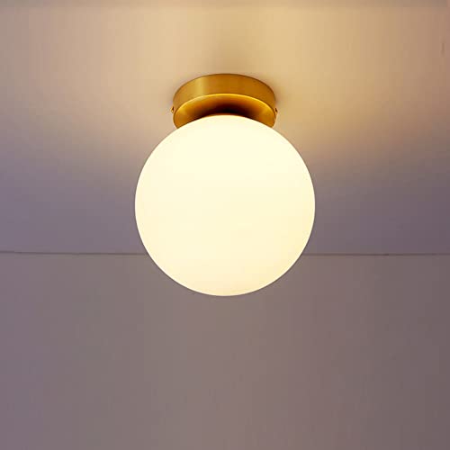 Mengjay Deckenlampe Küchenlampe Glas Lampenschirme Deckenleuchte Deckenbeleuchtung, Wohnzimmerlampe, Schlafzimmerlampe, Retro (Durchmesser 15 cm) von Mengjay