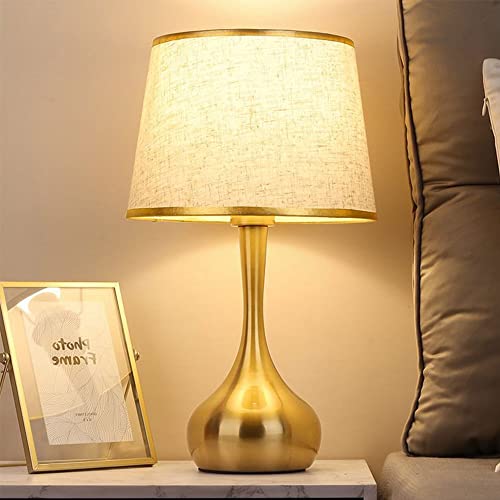 Mengjay E27 Tischlampe Tischleuchte Nachttischlampe,Moderne Tischlampe Tischleuchte Schlafzimmerlampe,vintage Lampenschirm aus Leinen,Nachttisch Lichtdekoration Schreibtischleuchten (A) von Mengjay